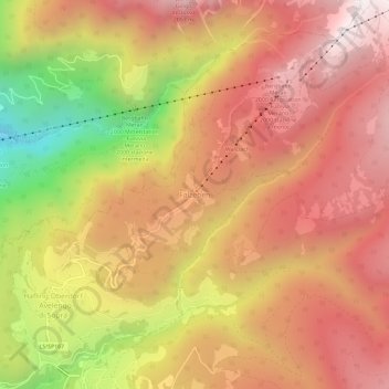 Falzeben topographic map, elevation, terrain