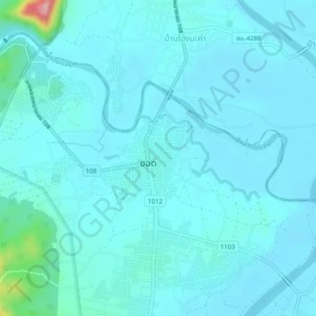 Hot District topographic map, elevation, terrain