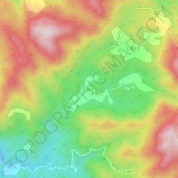 凤新村 topographic map, elevation, terrain