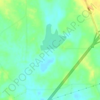 Tackett Watershed 9 Dam topographic map, elevation, terrain
