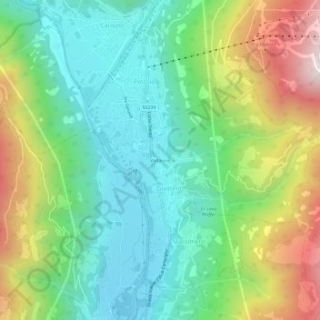 Vadaione topographic map, elevation, terrain