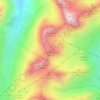 Piz Corviglia topographic map, elevation, terrain