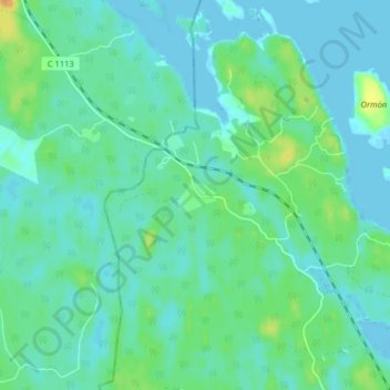 Lavarö topographic map, elevation, terrain