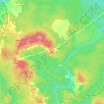 Vucelići topographic map, elevation, terrain