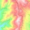 Sacama topographic map, elevation, terrain