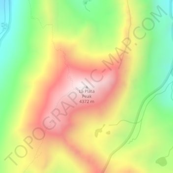 La Plata Peak topographic map, elevation, terrain