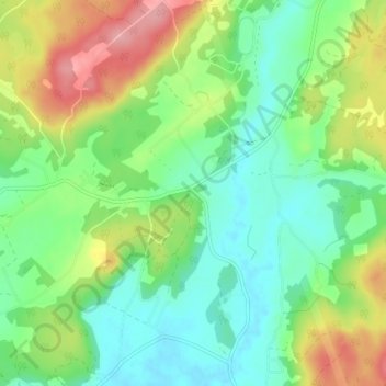 Fotskäl topographic map, elevation, terrain