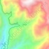 Rio Pisco topographic map, elevation, terrain