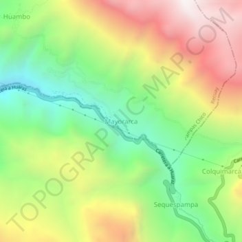 Mayorarca topographic map, elevation, terrain