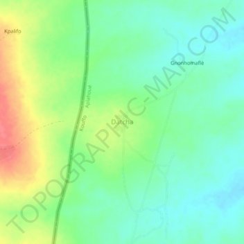 Datcha topographic map, elevation, terrain