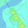 Thanlyin topographic map, elevation, terrain