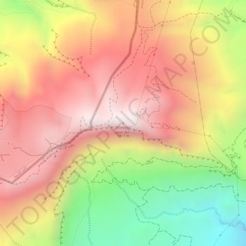 Jebel Jais topographic map, elevation, terrain