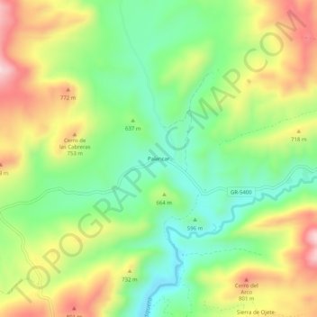 Palancar topographic map, elevation, terrain