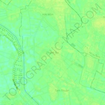 Thanh Đa topographic map, elevation, terrain