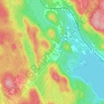 Hållborgen topographic map, elevation, terrain
