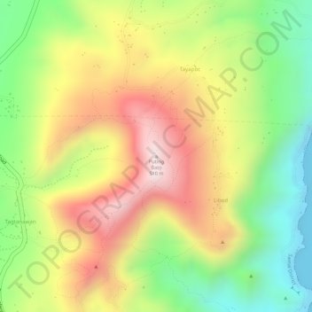 Puting Bato topographic map, elevation, terrain