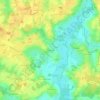 Les Merlins topographic map, elevation, terrain