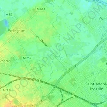 Le Corbeau topographic map, elevation, terrain