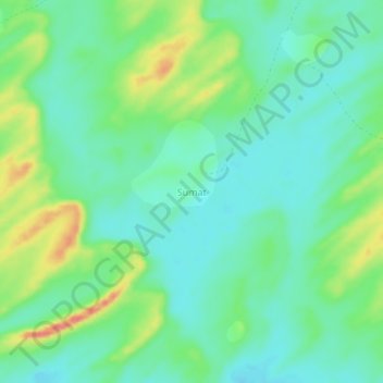 Sumat topographic map, elevation, terrain
