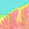 Geauga topographic map, elevation, terrain