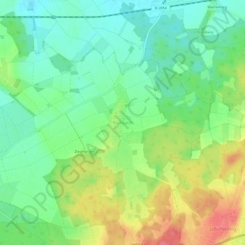Ramsach topographic map, elevation, terrain