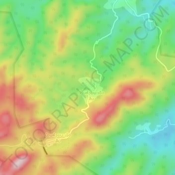 Pang Ung topographic map, elevation, terrain