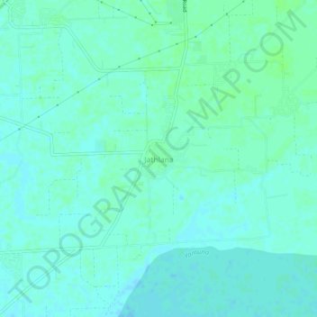 Jathlana topographic map, elevation, terrain