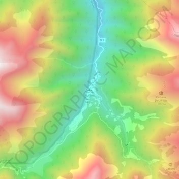 Salau topographic map, elevation, terrain