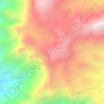 Sarawat Mountains topographic map, elevation, terrain