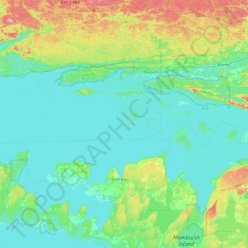 St. Just Islands topographic map, elevation, terrain
