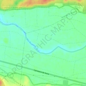 Vegaduero topographic map, elevation, terrain