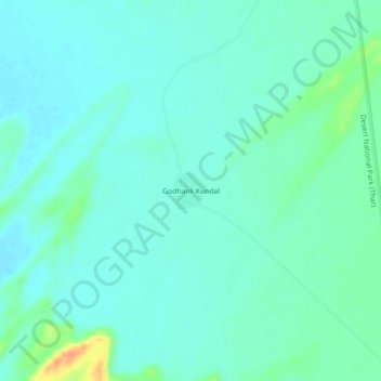 Godhanli Kundal topographic map, elevation, terrain