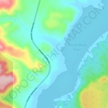 Sofça topographic map, elevation, terrain