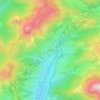 Les Chazes topographic map, elevation, terrain