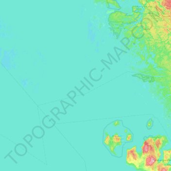 Western Islands topographic map, elevation, terrain