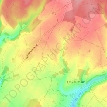 Les Maisonnettes topographic map, elevation, terrain