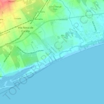 Manta Rota topographic map, elevation, terrain