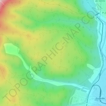 Monte Corcos topographic map, elevation, terrain