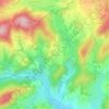 Blanchard topographic map, elevation, terrain