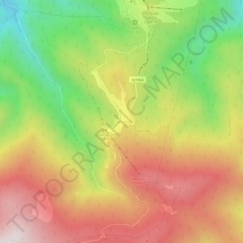 Păltiniș topographic map, elevation, terrain