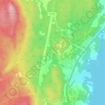 Konsttorpet topographic map, elevation, terrain