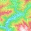 Andorra la Vella topographic map, elevation, terrain