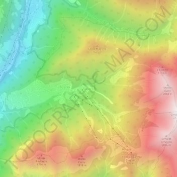 Spiazzi topographic map, elevation, terrain