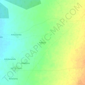 Ankaray topographic map, elevation, terrain