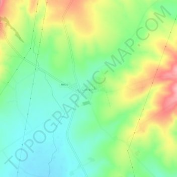 Chouigui topographic map, elevation, terrain