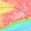 Margnolas topographic map, elevation, terrain