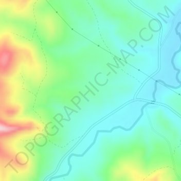 Ferrete topographic map, elevation, terrain