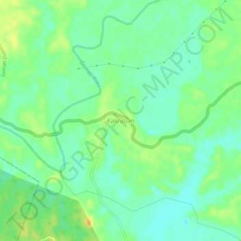 Kakraban topographic map, elevation, terrain