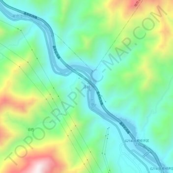 Zege topographic map, elevation, terrain