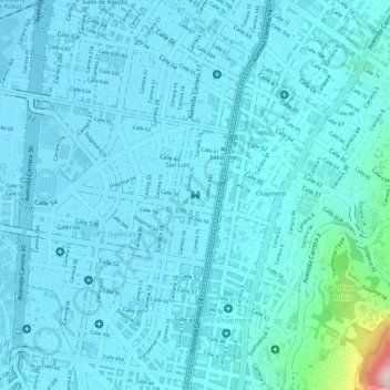 Casa La Paz topographic map, elevation, terrain